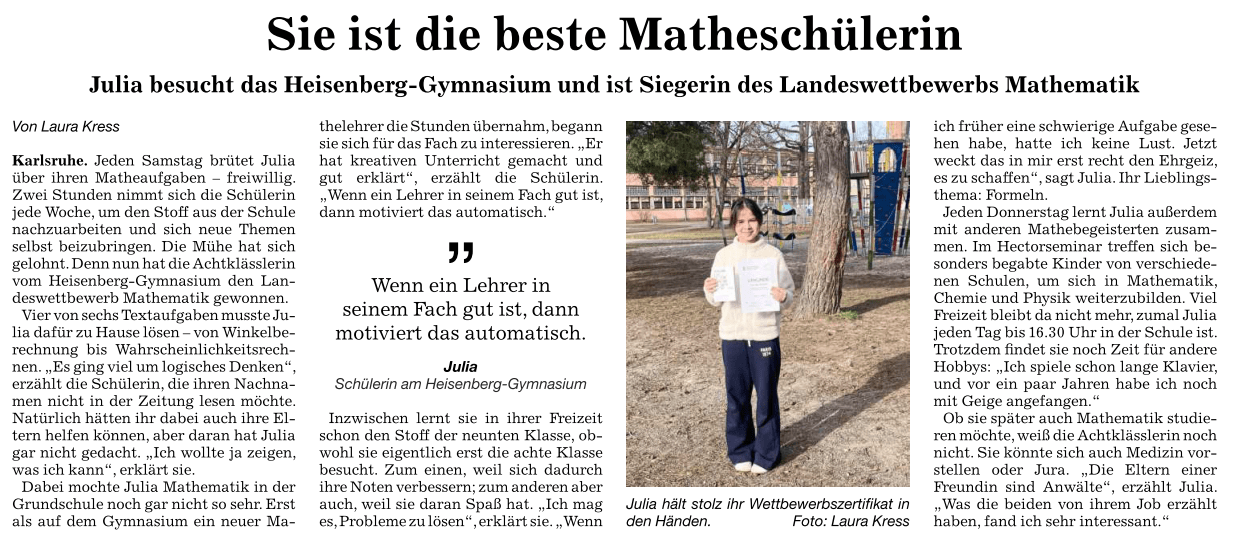 Landeswettbewerb Mathematik