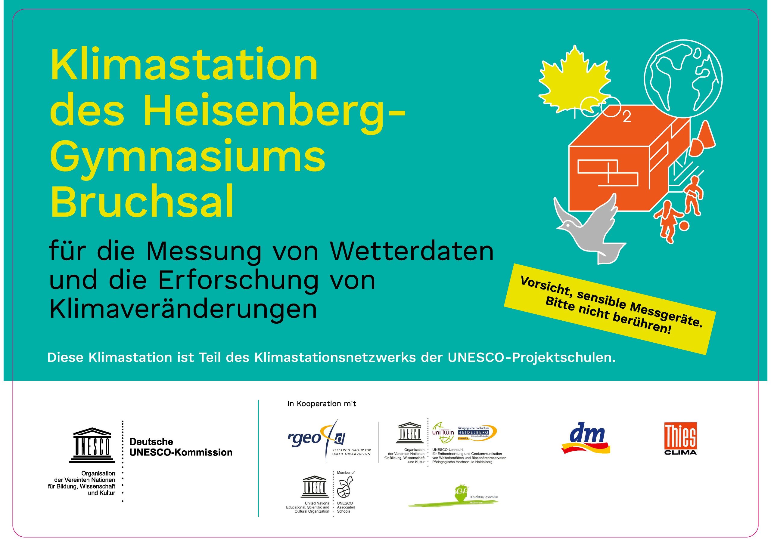 Schild HBG Klimastation